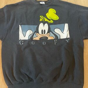 Vintage Disney Charcoal and Lemon Sweatshirt